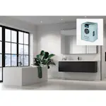 Baderomspanel Fibo 2094-M74 S White med Monteringsskruer