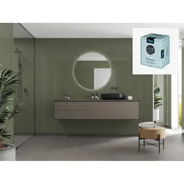 Baderomspanel Fibo 5207-M78 Camo Green med Monteringsskruer