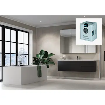 Baderomspanel Fibo 4746 M6040 Grey Sahara med Monteringsskruer