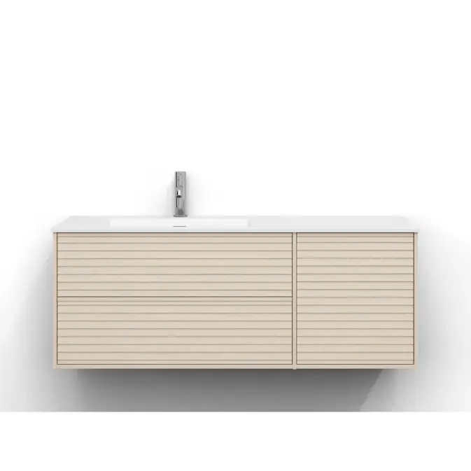 Tvättställsskåp Svedbergs Epos 120x45 med 2+1 Lådor