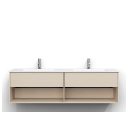 Tvättställsskåp Svedbergs Epos 160x45 med 1+1 Lådor