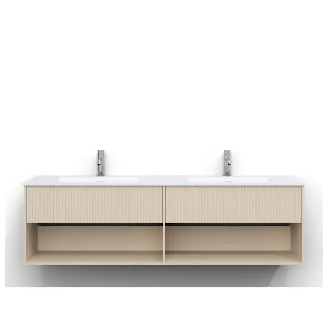 Tvättställsskåp Svedbergs Epos 160x45 med 1+1 Lådor