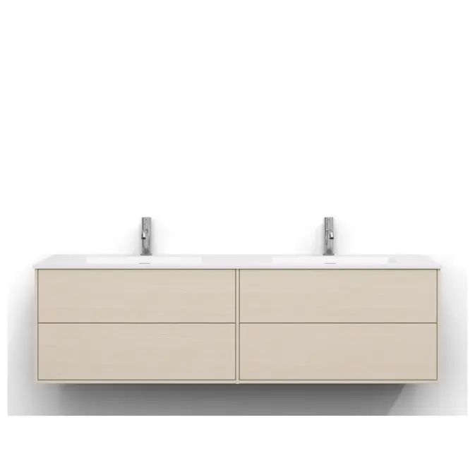 Tvättställsskåp Svedbergs Epos 160x45 med 2+2 Lådor