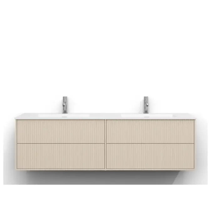 Tvättställsskåp Svedbergs Epos 160x45 med 2+2 Lådor