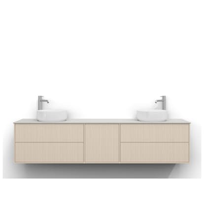 Tvättställsskåp Svedbergs Epos 200x45 med 2+1+2 Lådor