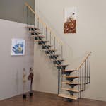 Plassbesparende Trapp Byggera Florence L-form