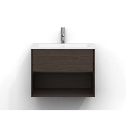 Tvättställsskåp Svedbergs Epos 60x45 med 1 Låda och 1 Öpen Hylla