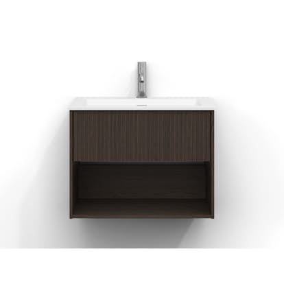 Tvättställsskåp Svedbergs Epos 60x45 med 1 Låda och 1 Öpen Hylla