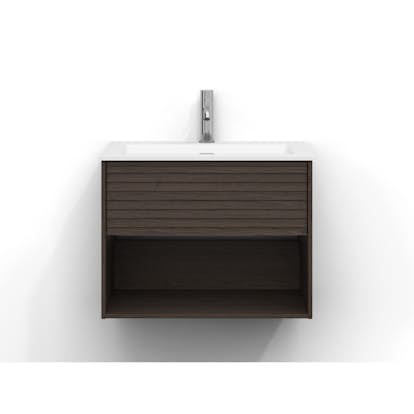 Tvättställsskåp Svedbergs Epos 60x45 med 1 Låda och 1 Öpen Hylla