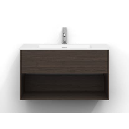 Tvättställsskåp Svedbergs Epos 80x45 med 1 Låda och 1 Öpen Hylla