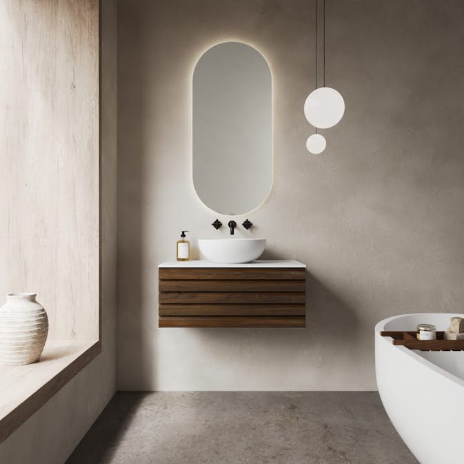 Topplate Linn Bad Corian