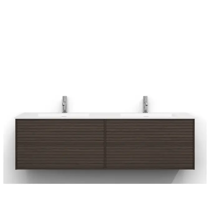 Tvättställsskåp Svedbergs Epos 160x45 med 2+2 Lådor