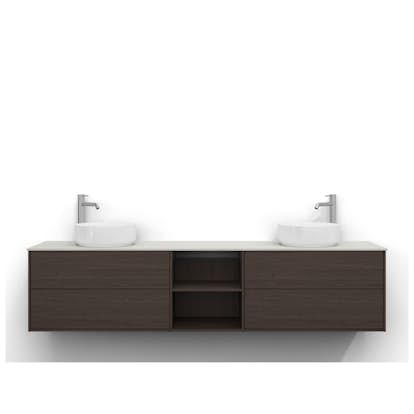 Tvättställsskåp Svedbergs Epos 200x45 med 2+0+2 Lådor