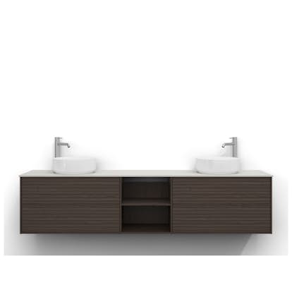 Tvättställsskåp Svedbergs Epos 200x45 med 2+0+2 Lådor