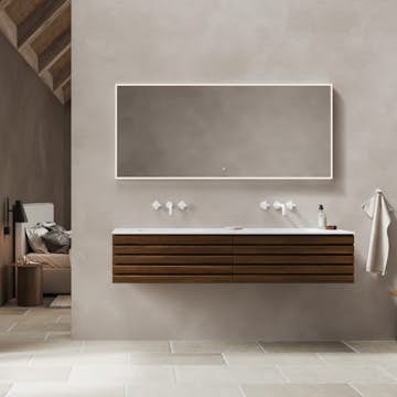 Servantskap Linn Bad Selma 160 cm 1 Dobbel Skuffer Eikestav