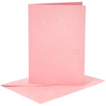 Kort Creativ Company og Perlemor Konvolutt Kortstr 10,5x15 cm Konvstr 11,5x16,5 cm 4 sett/1 Pk