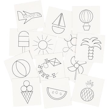 Minnekort Spill Motiv Creativ Company Memory Hvit 7x7 cm 400 g 1 Sett