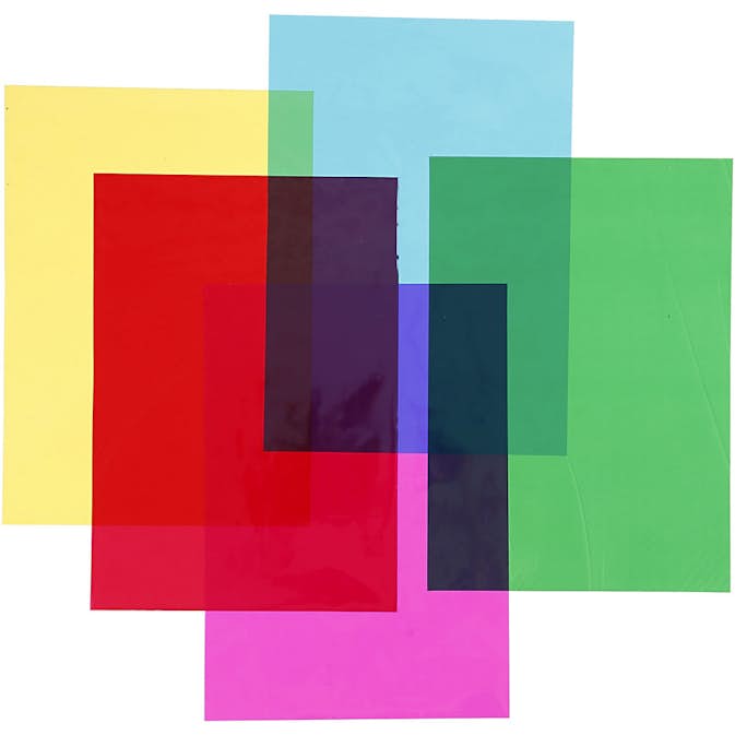 Cellofan Creativ Company Ass Farger 210x297 mm 5x20 Ark/1 Pk