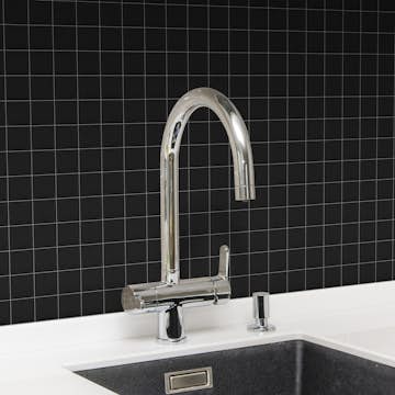 Klinkermosaik Arredo Titan Svart Matt 5x5 cm