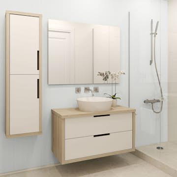 Kristallmosaik Arredo Matt Vit 4,8x4,8 cm