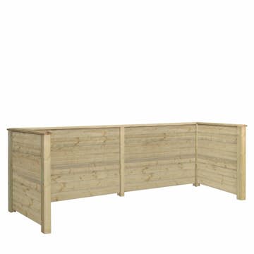 Renovasjonsskjul Klink Profil PLUS 377 x 108 cm PEFC