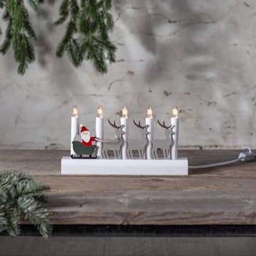 Adventstake Star Trading Julia Nisse Julepresanger 5 Lys