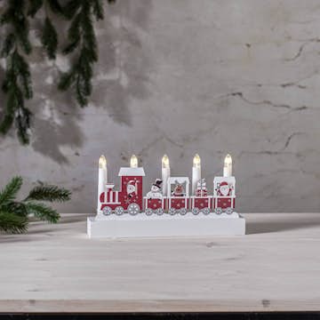 Adventstake Star Trading Jolly 5 Lys Batteridrevet