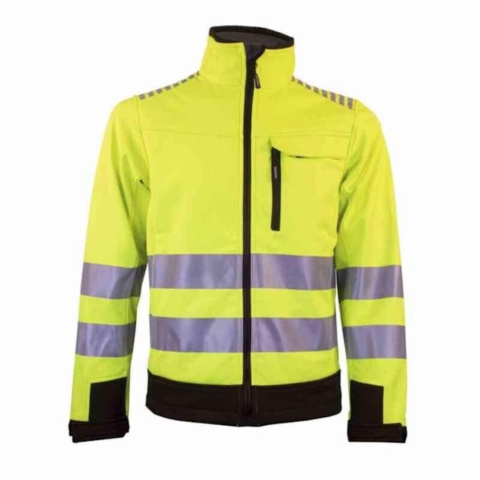 Softshelljakke Tracker HiVis kl.3