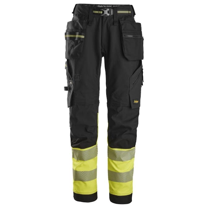 Håndverksbukse Snickers Workwear 6934 HiVis Kl 1 Herre