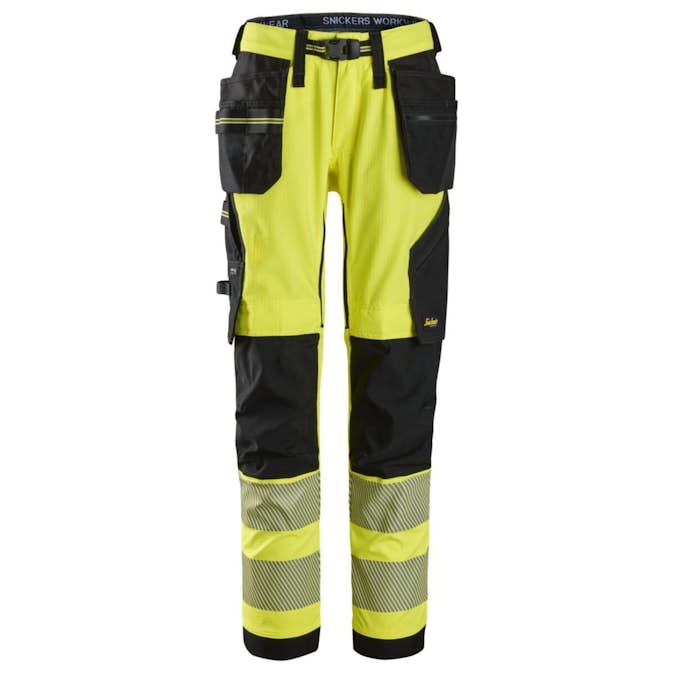 Håndverksbukse Snickers Workwear 6943 HiVis Kl 2 Herre
