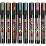 Tusj Creativ Company Posca Metallicfarger Nr Pc-5M Strek 2,5 mm 8 Stk/1 Pk
