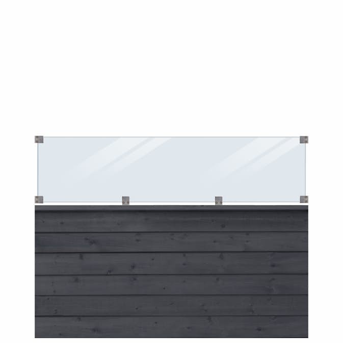 Levegg PLUS Klink med Glass 174 x 125 cm