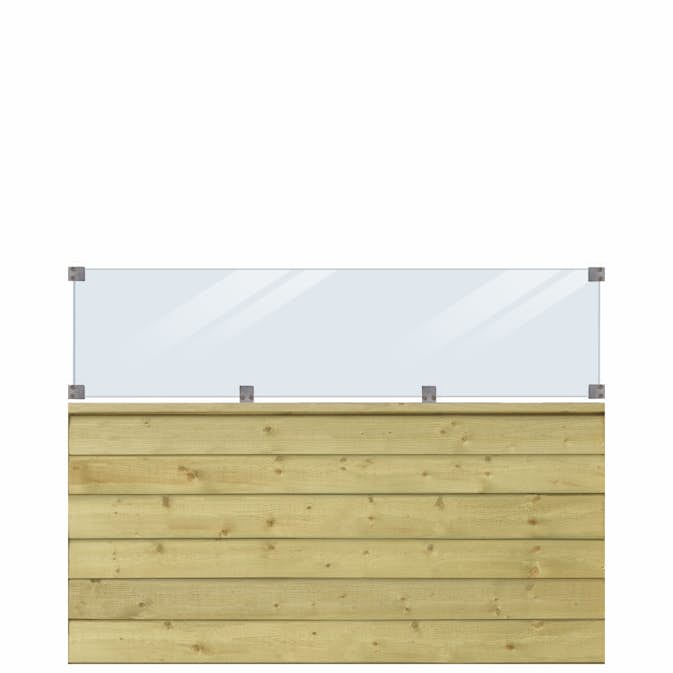 Levegg PLUS Klink med Glass 174 x 125 cm