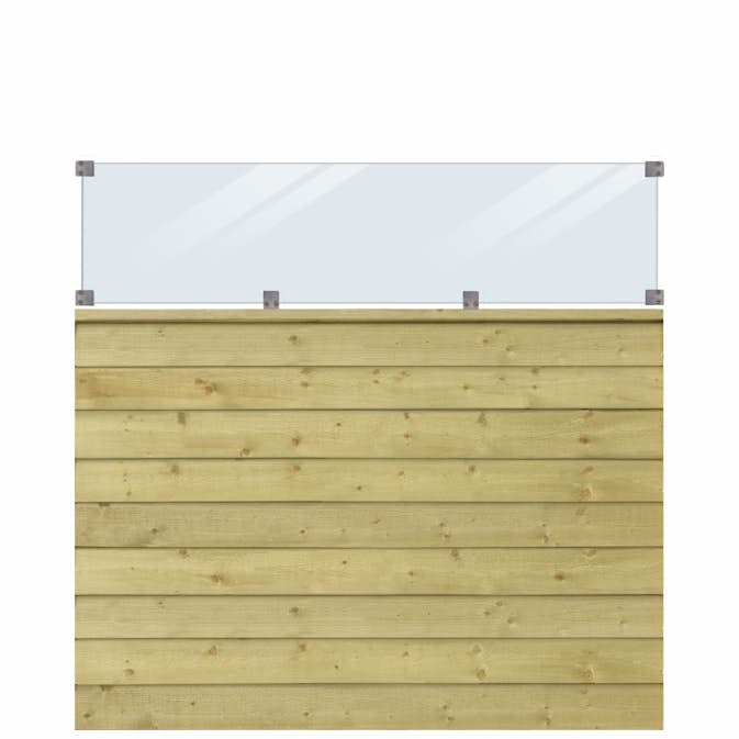 Levegg PLUS Klink med Glass 174 x 163 cm