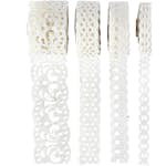 Papirblonder Creativ Company Hvit B8-23 mm 4x2 m/1 Pk