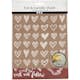 Dekorasjonsfolie Creativ Company Limark Hjerte og Kjærlighet 2x2 ark/1 Pk