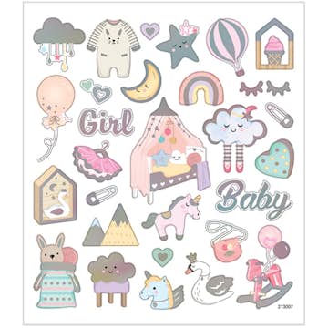 Klistremerker Creativ Company Baby Girl