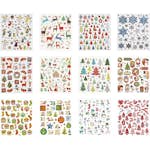 Klistremerker Creativ Company Jul 15x16,5 cm 12 Ark/1 Pk