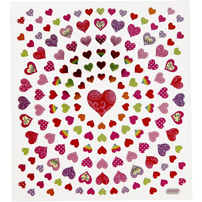 Klistremerker Creativ Company Små Hjerter 15x16,5 cm