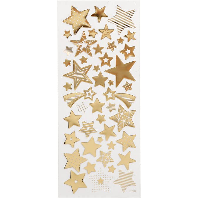 Stickers Creativ Company Stjerner 10x24 cm 1 Ark