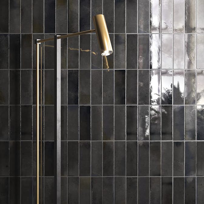 Fliser Lhådös Hanoi Sort Aske 6,5x20 cm