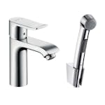 Servantbatteri Hansgrohe Metris 110 med Bidette
