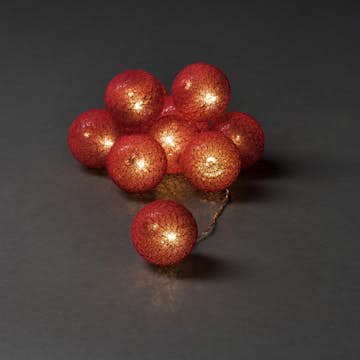 Lyslenke Gnosjö Konstsmide 10L Garnballer LED