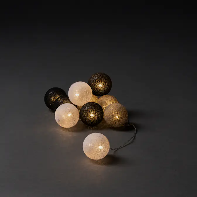 Lyslenke Gnosjö Konstsmide 10L Garnballer LED