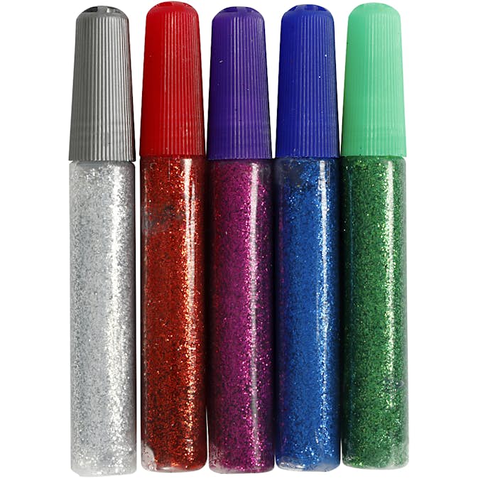 Glitterlim Creativ Company Ass Farger 5x10 ml/Pk