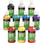 Akrylmaling Creativ Company A-color Nr 03 Metallic 10 stk 120 ml/1 Pk