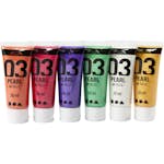 Akrylmaling Creativ Company A-color Komplementerende Farger Nr 03 Metallic 6 stk 20 ml/1 Pk