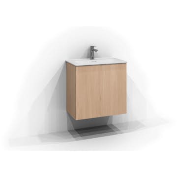 Tvättställsskåp Svedbergs Poem Plan med 2 Dörrar