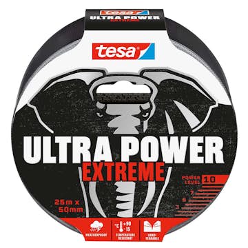 Reparasjonstape Tesa 50 mm x 25 m Sort Ekstra