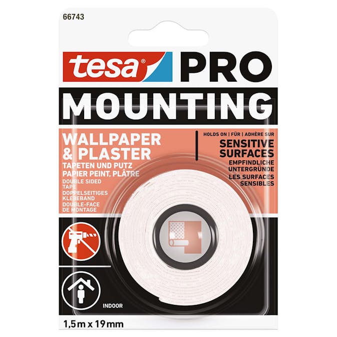 Monteringstape Tesa Pro Tapet 19 mm